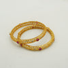 Red Stone Gold Bangles - Additional Image