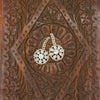 Clear Floral Spark Earrings - Additional Image
