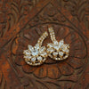 Clear Floral Spark Earrings - Additional Image