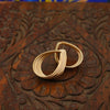 Layered Teardrop Gold Earrings - Additional Image
