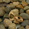 Layered Teardrop Gold Earrings - Additional Image