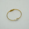 White Enamel Triangle Bracelet - Additional Image