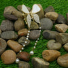 Pearl Chain Bow clip - Additional Image