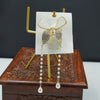 Pearl Chain Bow clip - Additional Image