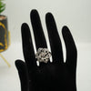 Silver Floral Stone Ring - Additional Image